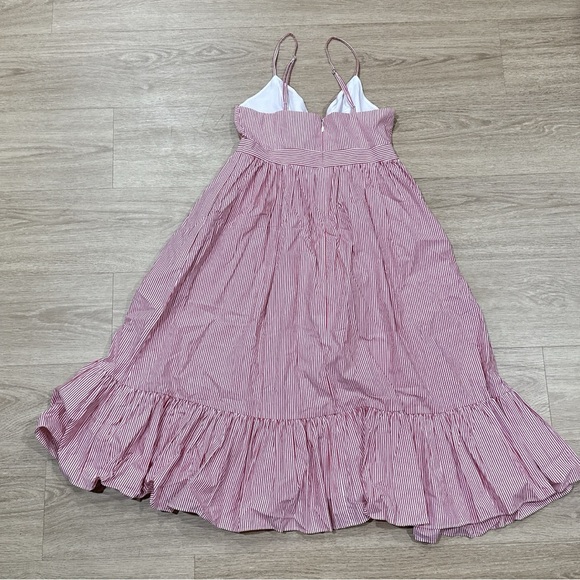 NWOT J Crew red stripes Spaghetti Strap Dress 2 - Picture 7 of 7